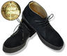 View Item Adaptor Clothing 60's Thick Crepe Sole Suede Playboy Chukka Boot Black